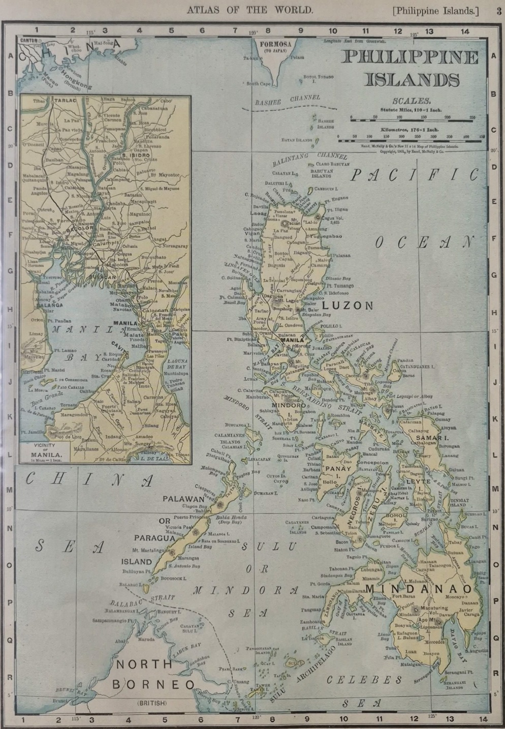 Map Philippine Islands 1901